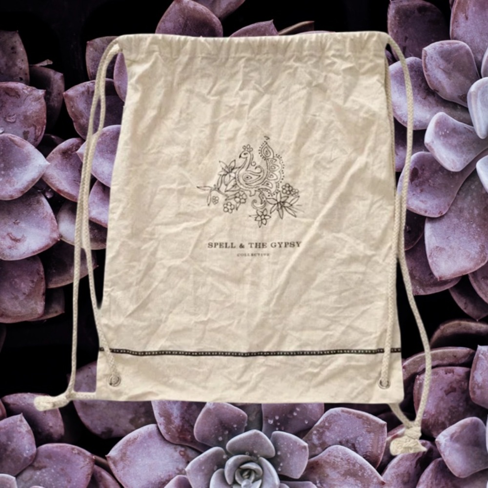 Spell & The Gypsy Peacock Rope Drawstring Backpack - Picture 5 of 7